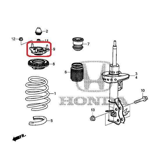 Опора амортизатора передня Honda 51920-TV0-E01