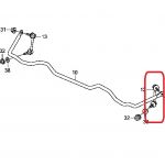 Стойка стабилизатора задняя правая Honda 52320-SJA-013 Стойка стабилизатора задняя правая Honda 52320-SJA-013