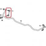 Стойка стабилизатора задняя левая Honda 52321-SJA-013 Стойка стабилизатора задняя левая Honda 52321-SJA-013