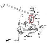 Стойка стабилизатора задняя левая Honda 52321-SWA-A01 Стойка стабилизатора задняя левая Honda 52321-SWA-A01
