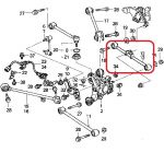 Рычаг задней подвески левый (развальный) Honda 52360-SEA-E10 Рычаг задней подвески левый (развальный) Honda 52360-SEA-E10