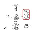 Пружина подвески задняя Honda 52441-T1F-E01 Пружина подвески задняя Honda 52441-T1F-E01