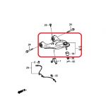Рычаг задней подвески правый верхний Honda 52510-T2A-A00 Рычаг задней подвески правый верхний Honda 52510-T2A-A00