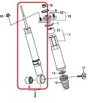 Амортизатор задний левый Honda 52612-SJA-E52 Амортизатор задний левый Honda 52612-SJA-E52