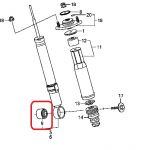 Сайлентблок заднего амортизатора нижняя Honda 52622-SJA-003 Сайлентблок заднего амортизатора нижняя Honda 52622-SJA-003