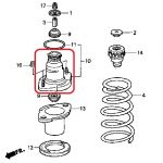 Опора амортизатора заднего Honda 52675-S7A-004 Опора амортизатора заднего Honda 52675-S7A-004