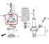 Опора амортизатора задняя Honda 52675-SWA-A02