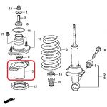 Пыльник амортизатора задний Honda 52687-SWA-A01 Пыльник амортизатора задний Honda 52687-SWA-A01