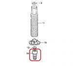 Отбойник заднего амортизатора Honda 52722-SDA-A01 Отбойник заднего амортизатора Honda 52722-SDA-A01