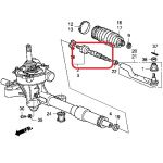 Рулевая тяга правая Honda 53011-SMG-E01 Рулевая тяга правая Honda 53011-SMG-E01