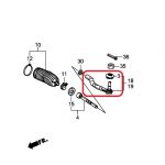 Наконечник рулевой тяги левый Honda 53560-TR0-A01 Наконечник рулевой тяги левый Honda 53560-TR0-A01