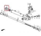 Гайка стопорная рулевой рейки Honda 53630-SZA-A01 Гайка стопорная рулевой рейки Honda 53630-SZA-A01