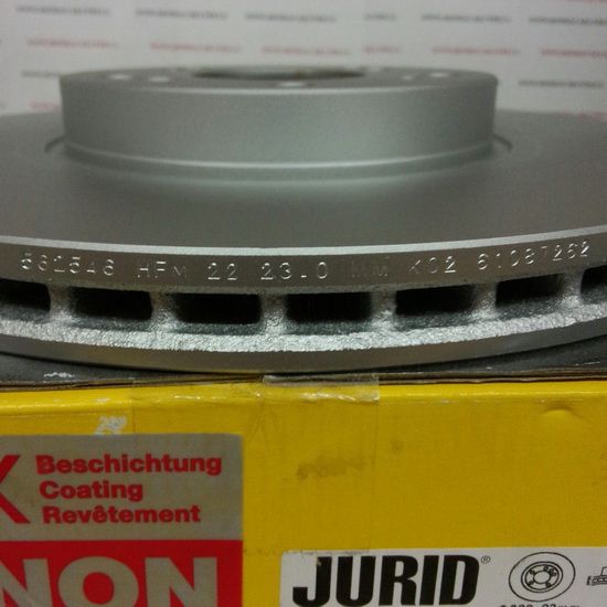 Гальмівний диск передній Jurid 562546JC