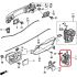 Активатор замка дверного задніх лівих дверей Honda 72155-S5A-003