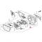 Корпус левого зеркала Honda 76256-TA0-A01 Корпус левого зеркала Honda 76256-TA0-A01