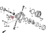 Сальник гидроусилителя руля Honda 91345-PAA-A01 Сальник гидроусилителя руля Honda 91345-PAA-A01