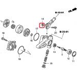 Сальник гидроусилителя руля Honda 91345-R70-A11 Сальник гидроусилителя руля Honda 91345-R70-A11