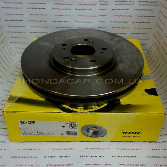 Тормозной диск передний Textar 92194900