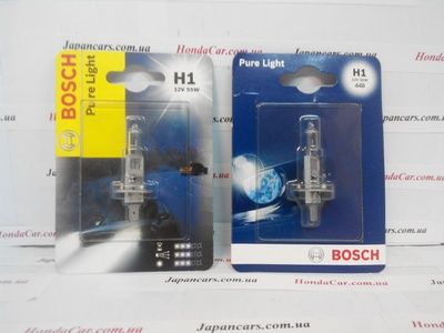 Галогенна лампа "BOSCH" Pure Light H1 12V 55W