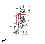 Подушка левая (МКПП) Honda 50850-SMG-E01 Подушка левая (МКПП) Honda 50850-SMG-E01