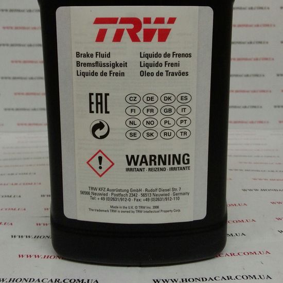 Тормозная жидкость DOT-4 TRW PFB401 1л